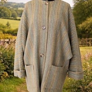 Cotswold Woollen Weavers Vintage Wool Jacket Made in England Size M